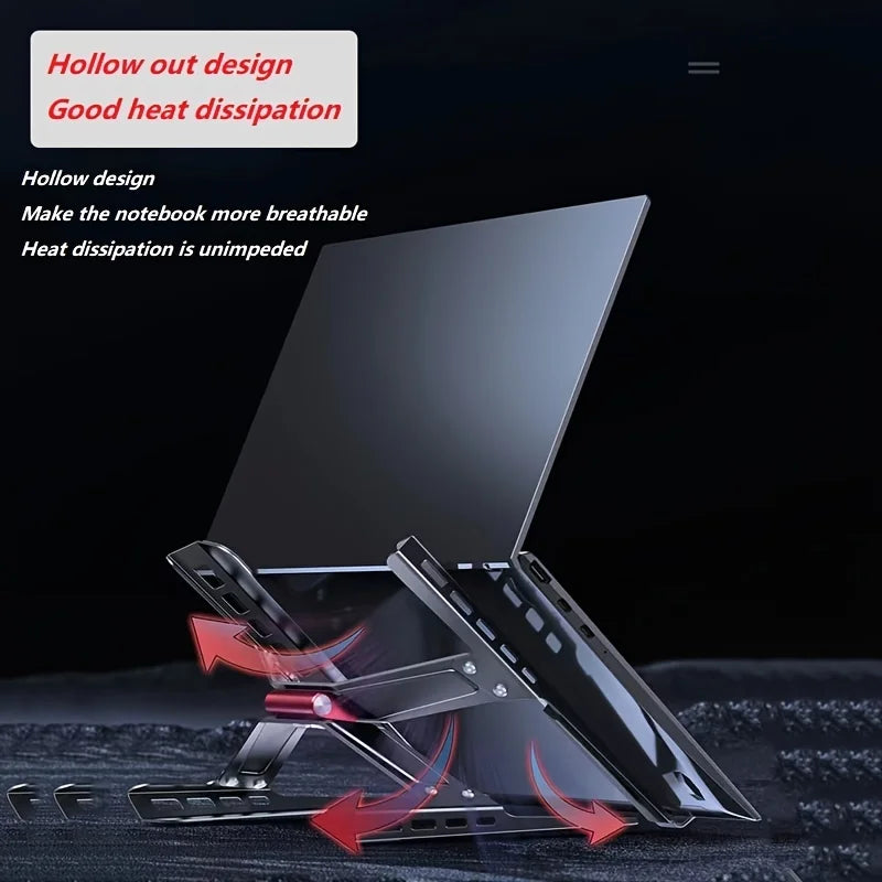 Carbon Steel Laptop Stand Desktop Adjustable Tablet Holder Notebook Riser for Heat Dissipation