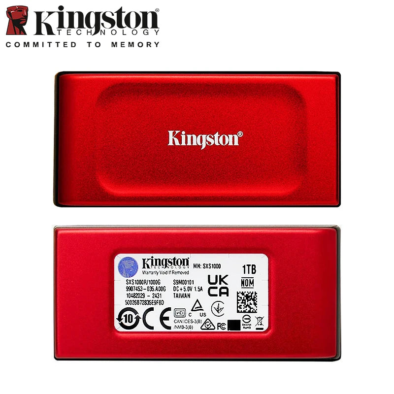 Kingston Portable Solid State Drive USB 3.2 Hard Disk XS1000 SSD 1TB 2TB