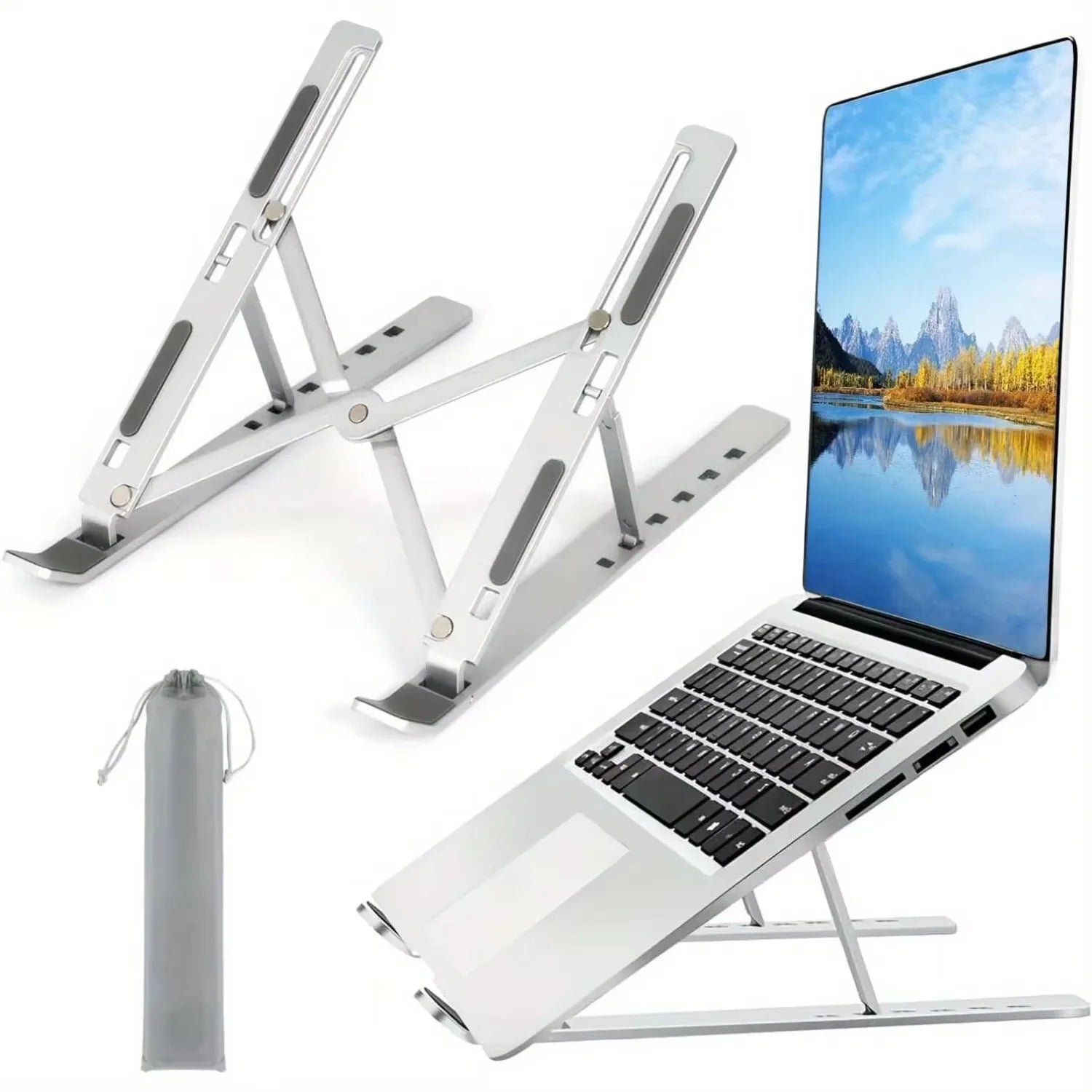 Foldable Laptop Stand Adjustable Portable Notebook Bracket Support Base ABS Holder For Macbook Air Pro Accessories Convenient