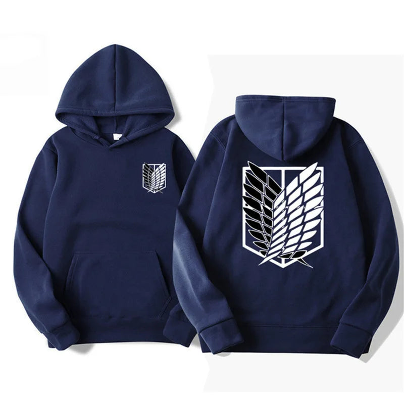 Attack on Titan Hoodie – Unisex Anime Harajuku Pullover Streetwear