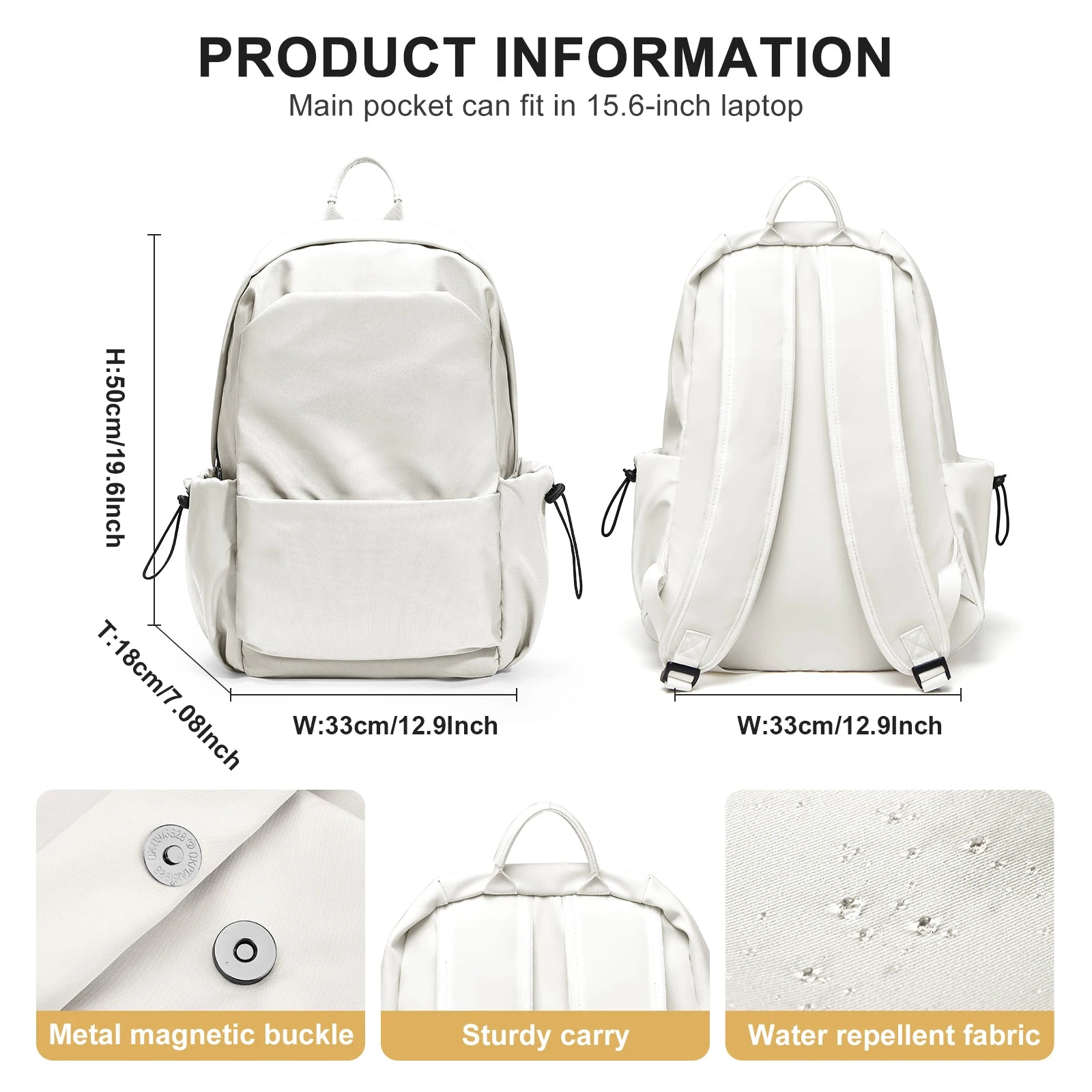 Laptop Backpack for Work,College,Travel,Lightweight Waterproof Daily Backpacks for Men Women,Sport Rucksack School Computer Bag