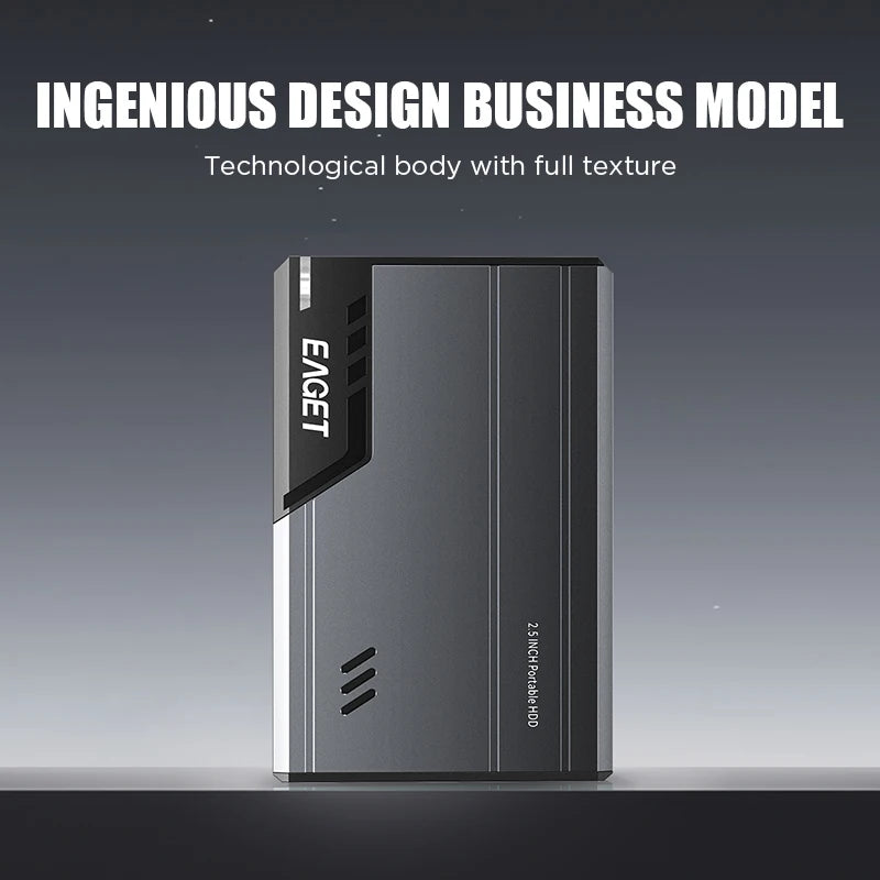 EAGET Portable HDD External Hard Drive 500GB 1TB 2TB LED External Hard Disk 2.5in 5Gbps Portable Hard Drives for Laptop Desktop
