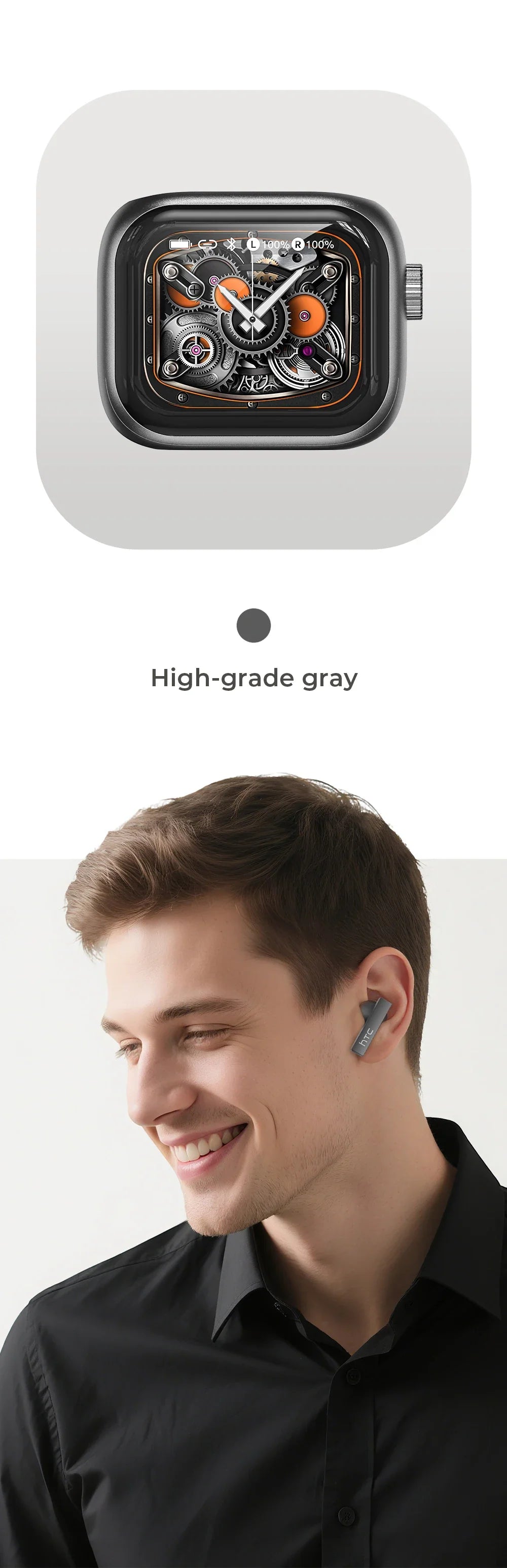 HTC NE40 Pro TranslateBuds™ – AI-Powered Ultra HD Earphones