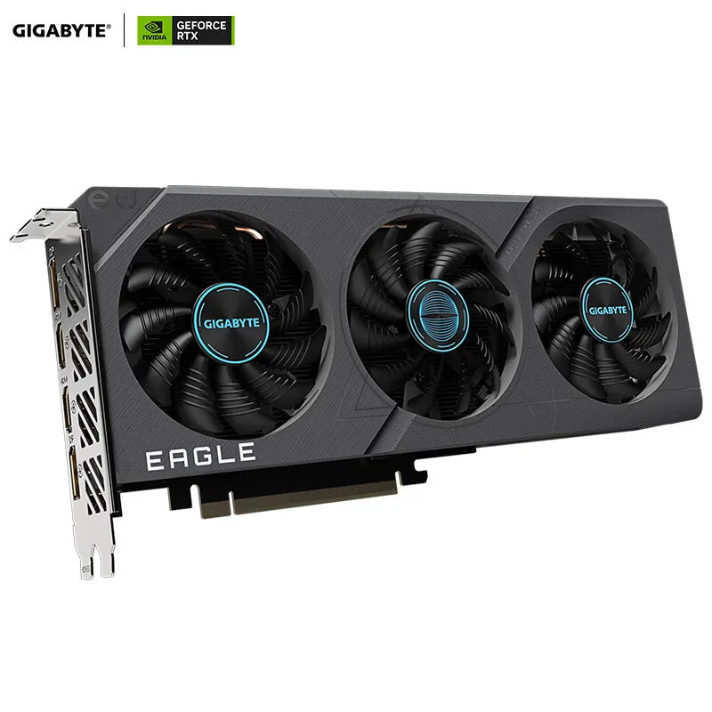 GIGOBYTE GeForce RTX 4060 EAGLE OC 8G Graphic card GPU Видеокарта GDDR6 8 GB 128 bit Desktop 17 Gbps PCI-E 4.0 HDMI Gaming