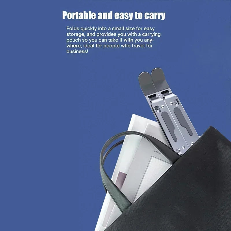 Universal Laptop Stand Foldable Aluminium Portable Adjustable Tablet Notebook Bracket For Macbook Lenovo HP Holder Support Stand