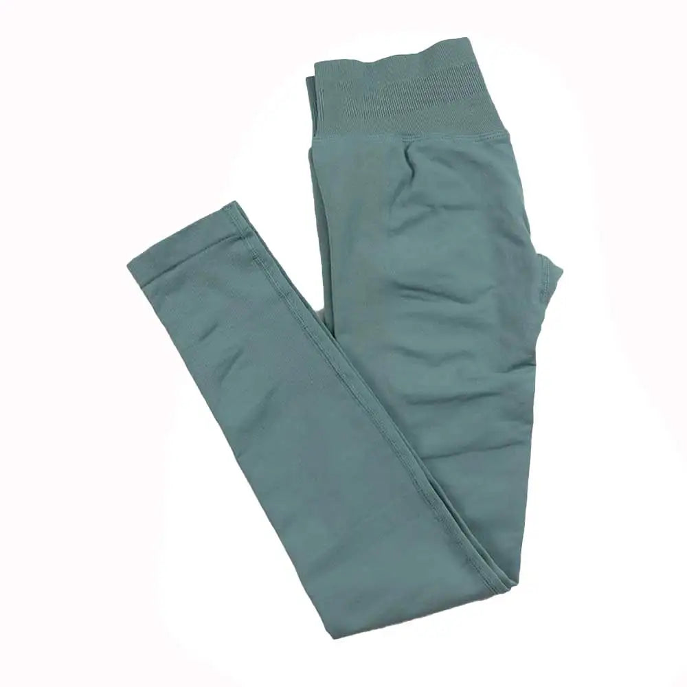 Leggings Women Dfyoga Seamless Sports Yoga Pants Low Ribbed Band Gym clothes Fitness Workout wear Scrunch Bum Tights