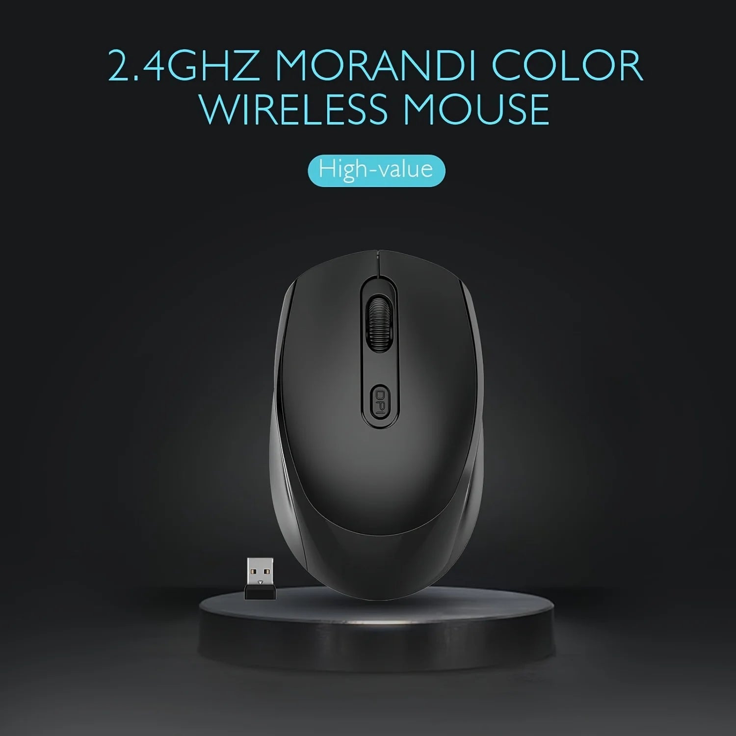 Dual Mode Wireless Mouse Bluetooth-Compatible 2.4G Wireless Mouse Computer Mice for Windows 7/8/10 Mac iOS Android Laptop Tablet