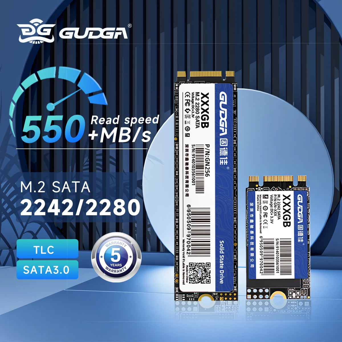 GUDGA SSD 240gb M2 128gb 500gb 1tb SATA NGFF M.2 SSD 2242 2280 256GB 1TB M.2 512GB SSD Internal Hard Drive for Laptop/Desktop/PC