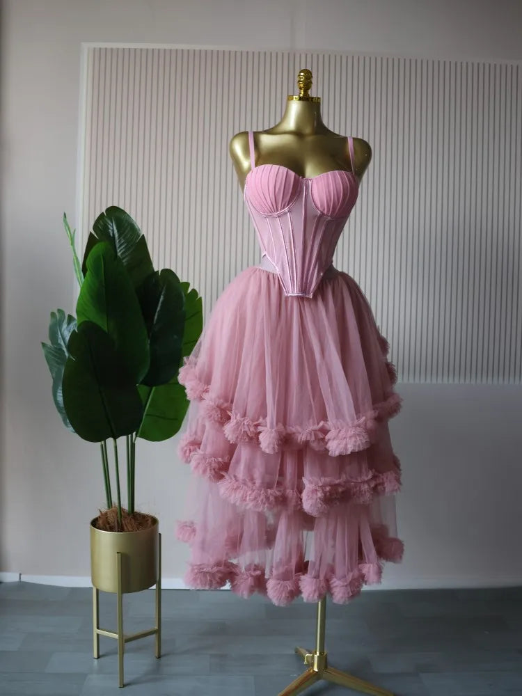 Women's Dress Set Sleeveless Strap Tops and Pleated Tiered Skirts Suit Elegant Vacation Birthday Two 2 Piece Set Outfits