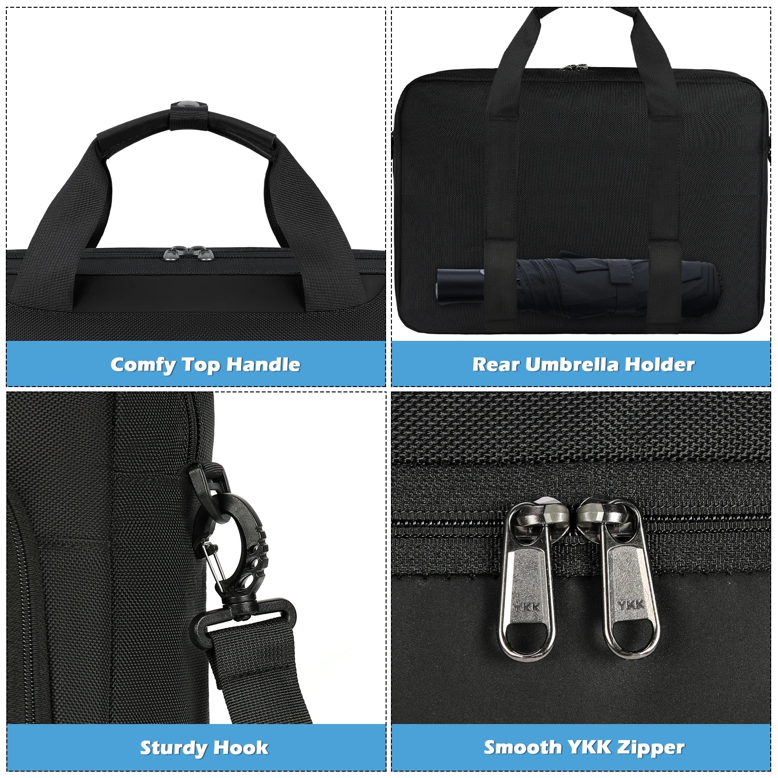 Laptop Bag 17.3 Inch Laptop Briefcase Large Waterproof Laptop Crossbody Bag Business Office Work Computer Bag for Men Women