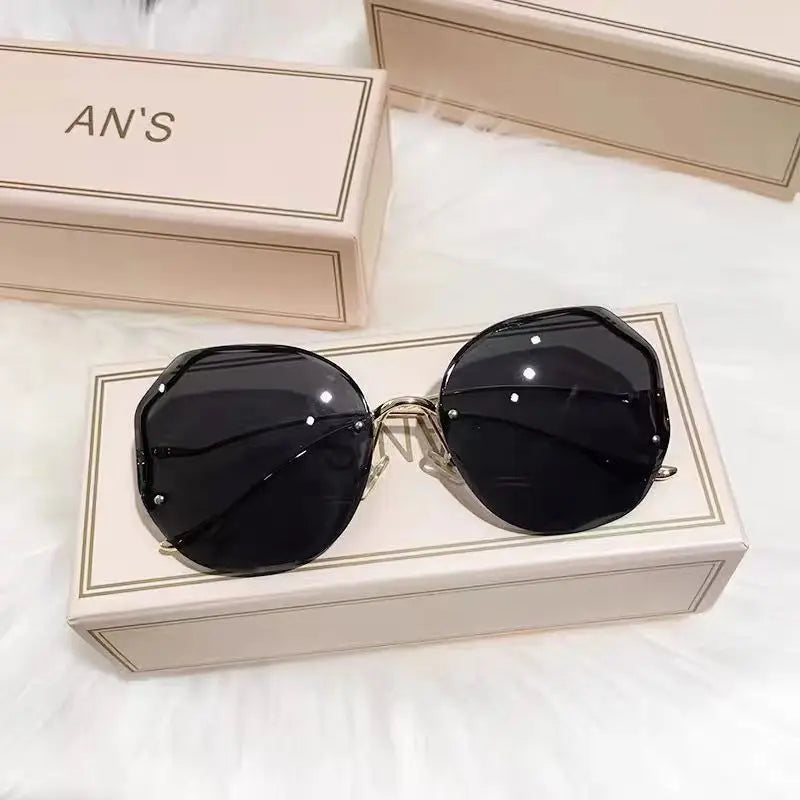 Sunglasses UV Protection Transparent Ocean Film Women's Metal