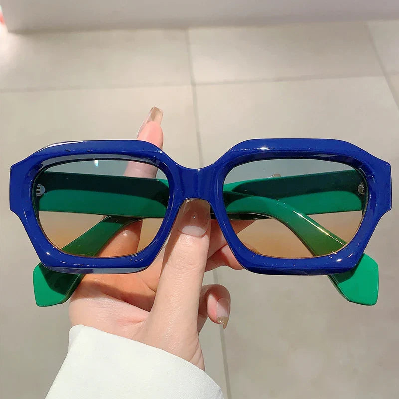 Oversized Square Women’s Sunglasses - Vintage Thick Frame - UV400 Protection