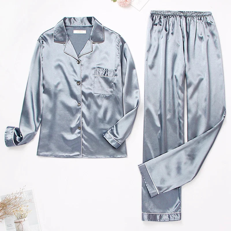 Women's Luxurious Satin Pajamas Set