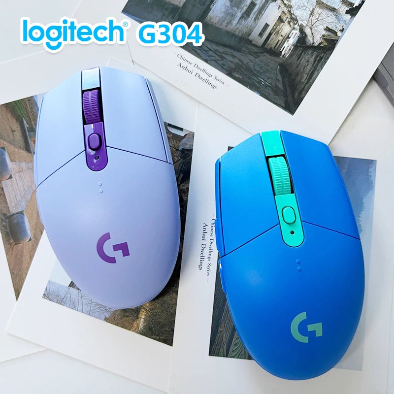 Logitech G304 Wireless Gaming Mouse HERO Sensor 12000 DPI 6 Programmable Buttons Long Battery Life for PC Laptop Gamers