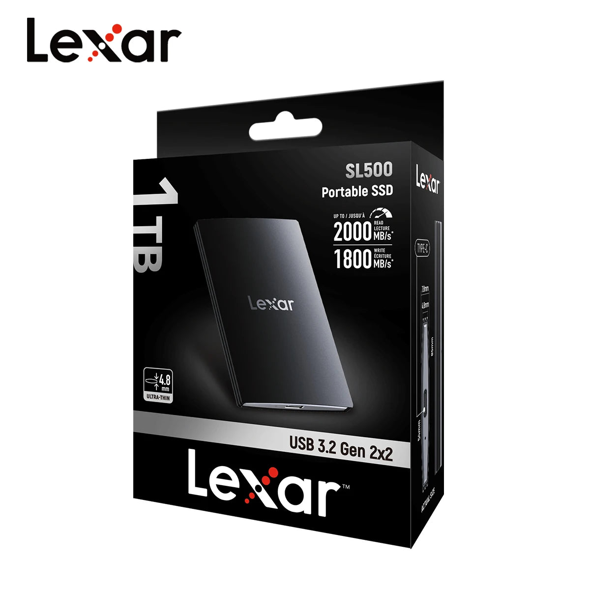 Lexar SL500 Portable SSD Type-C USB3.2 PSSD