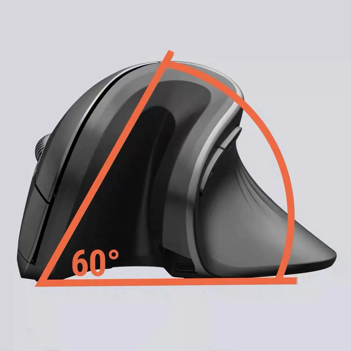 Warvank U2 Vertical Wireless Mouse Ergonomic Optical Comfortable Silent Office Mouse DPI Adjustable 800/1200/1600 for PC Laptop