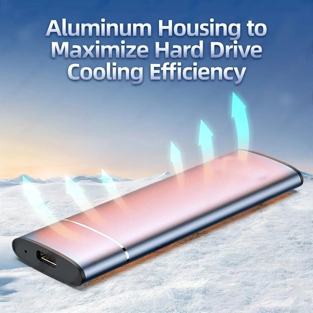 M.2 SSD Enclosure Aluminum Alloy 10Gbps External SSD Case Heat Dissipation Mobile Hard Disk Box ToolFree Support NVMe SATA NGFF