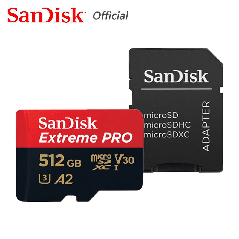 SanDisk Extreme PRO Micro SD Card 128GB 64GB 32GB 512GB 256G 400G Micro SD 1TB Flash Memory Card SD U3 4K V30 Microsd TF Cards