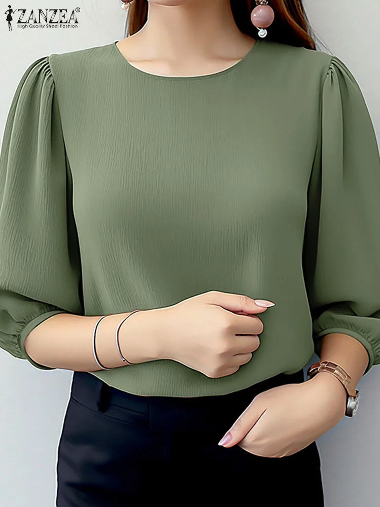 Elegant Puff Sleeve Blouse UK