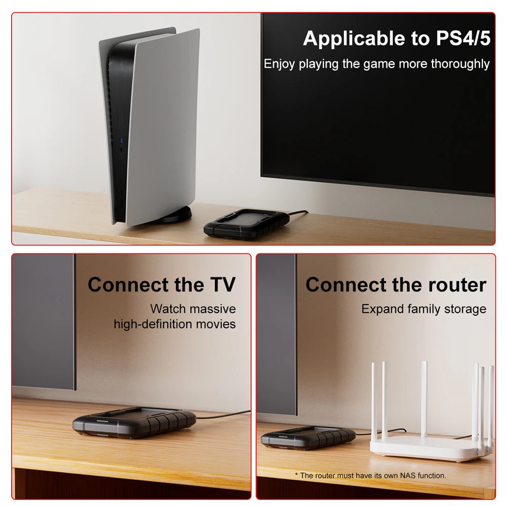 Kodak Portable External Hard Drive P110 - 500GB/1TB/2TB USB 3.0 PHDD External Hard Disk Perfect for PS4/PS5 Xbox Mac PC