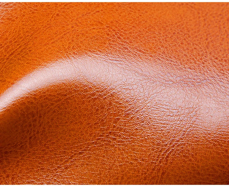 Vintage Cow Leather Shoulder Tote – Women’s Ruched Handbag