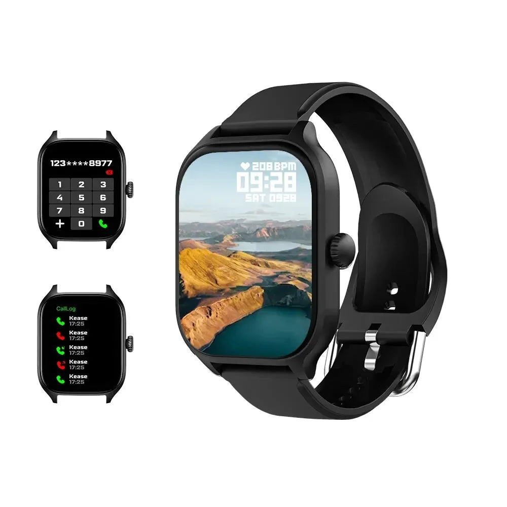 Smart Watch 2.01 Inch HD Display Answer Make Call Message Preview Sport Modes DIY Dial Weather Forecast For Men Women