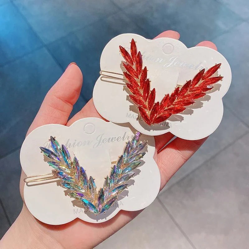 Crystal V-Shape Hair Clip