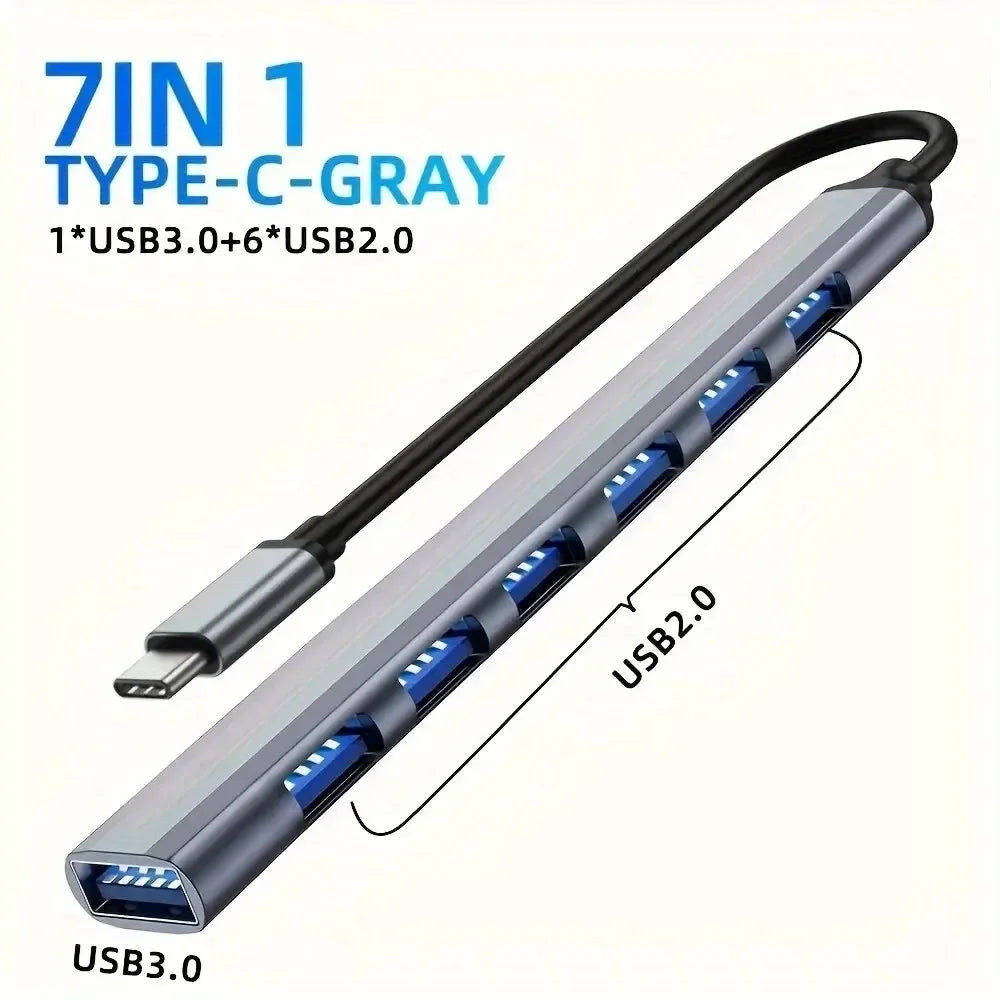 3 in 1 Usb Hub USB C to HDMI-compatible Splitter HUB Type-c to HDMI