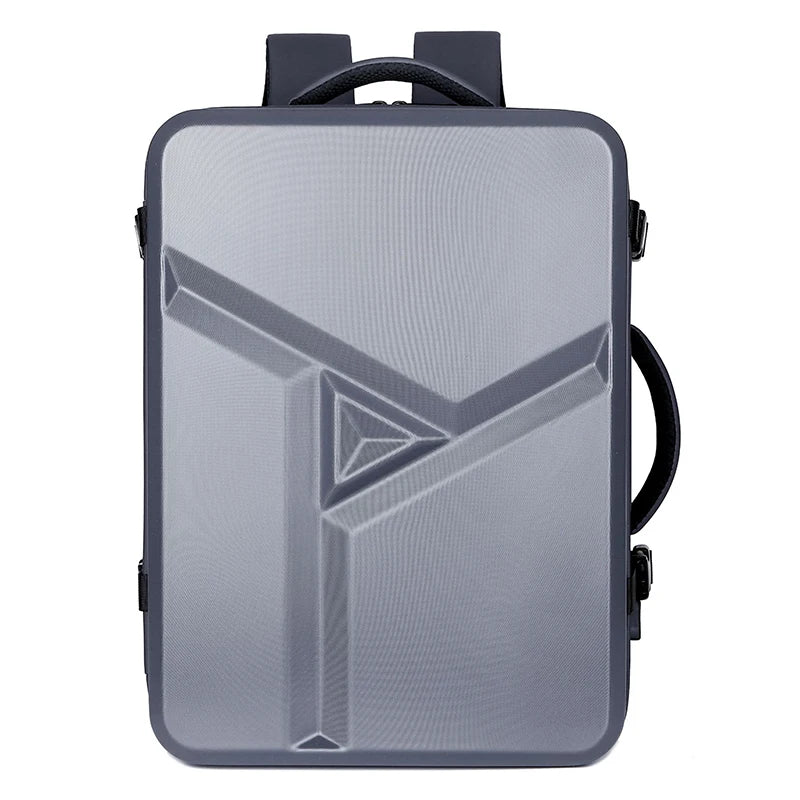 Men's 17" Laptop Hard Shell Backpack 50L Large Capacity Expandable Waterproof Travel Backpack USB Charging mochilas de hombre