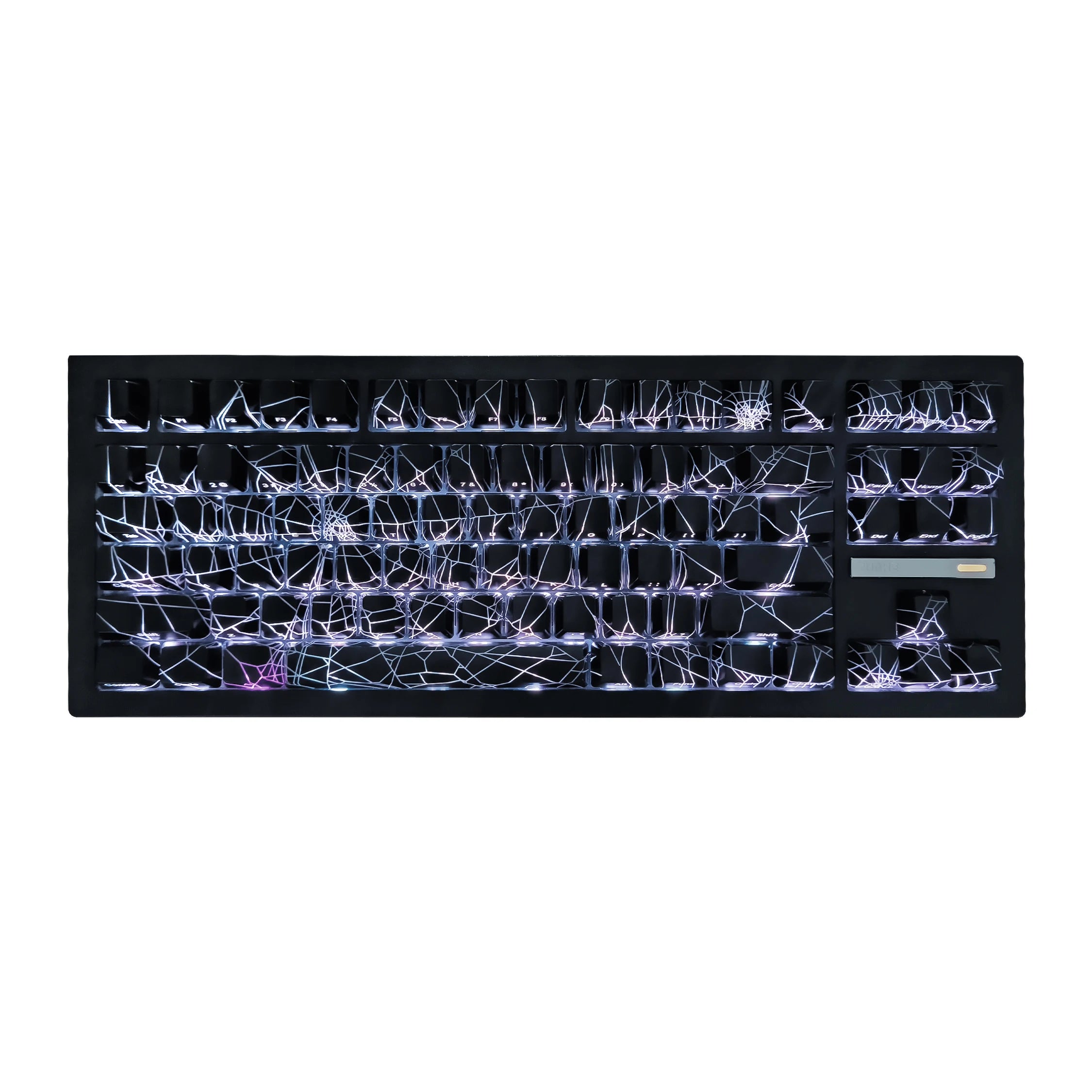 ZORNHER ZH870 Wireless Mechanical Gaming Keyboard,80% Black Custom Creamy Sound Keyboard with Lighted Up IMD PBT Keycaps