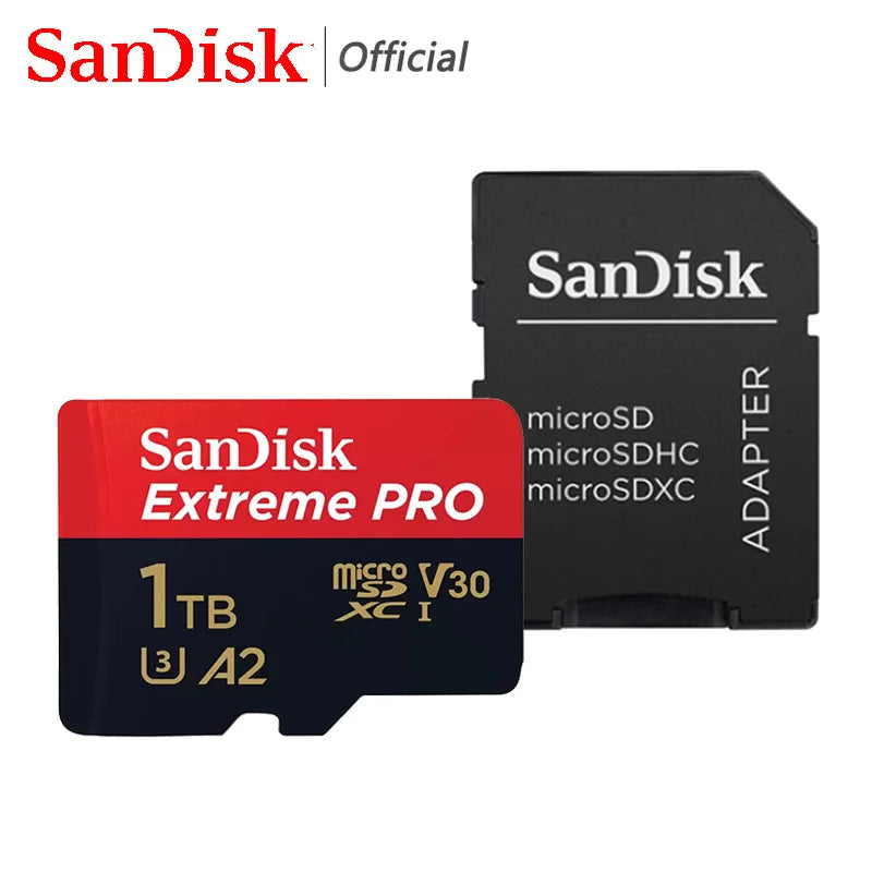 SanDisk Extreme PRO Micro SD Card 128GB 64GB 32GB 512GB 256G 400G Micro SD 1TB Flash Memory Card SD U3 4K V30 Microsd TF Cards