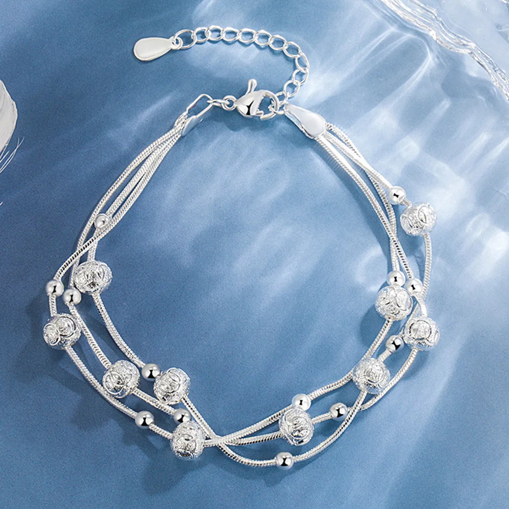 925 Silver Hollow Bell Bangle