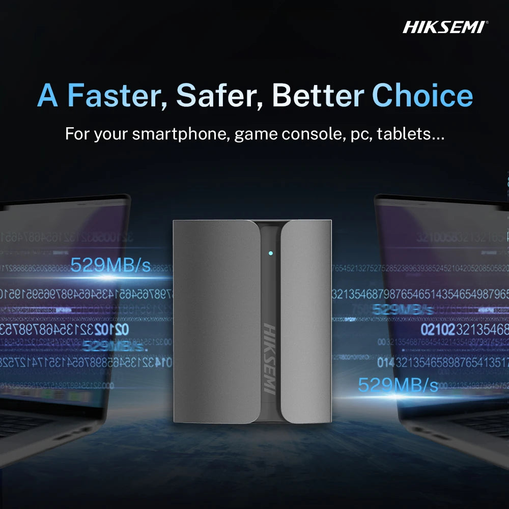 HIKSEMI Shield Portable SSD 1TB 2TB External High Speed Solid State Drive Type-C