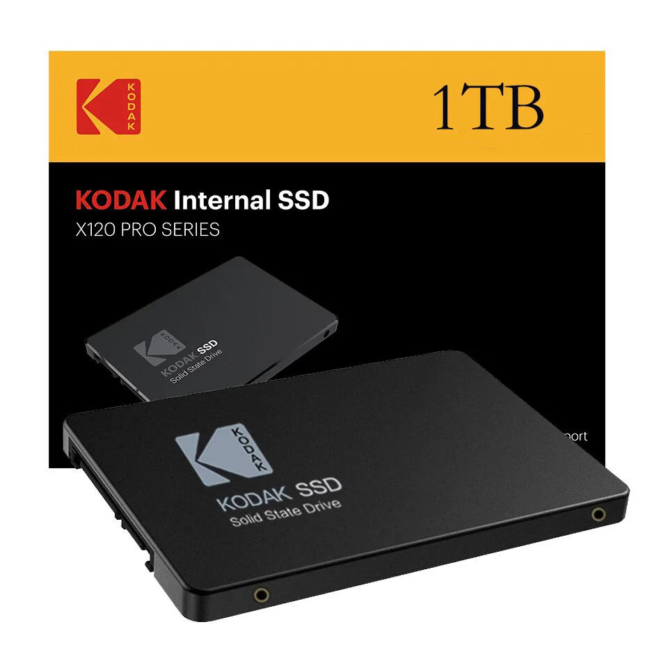 Kodak SSD Sata 2.5 Inch Solid Disk 6GB/S Microchip 3D Nand 550Mb/s Ssd Hard Drive 1tb/512/256/128gb 7mm Ultra-thin Hard Drive