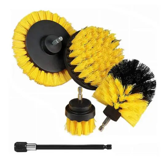UNTIOR Electric Drill Brush Attachment Set Power Scrubber Brush Car Polisher Kitchen Bathroom Cleaning Tool Car Detailig Brushes
