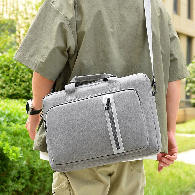 3-in-1 Waterproof Laptop Briefcase - 15.6 Inch Shockproof Computer Bag for Men Women  Tote & Messenger