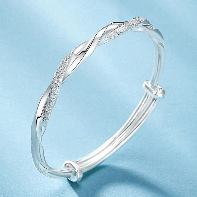 925 Silver Hollow Bell Bangle