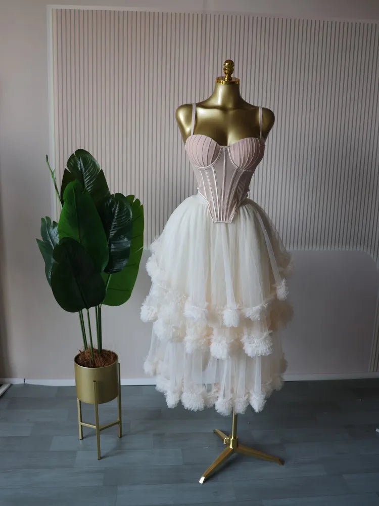 Women's Dress Set Sleeveless Strap Tops and Pleated Tiered Skirts Suit Elegant Vacation Birthday Two 2 Piece Set Outfits