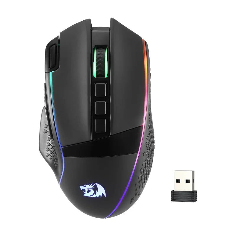 Redragon M991 Wireless Gaming Mouse 26000 DPI 9 Macro Buttons RGB