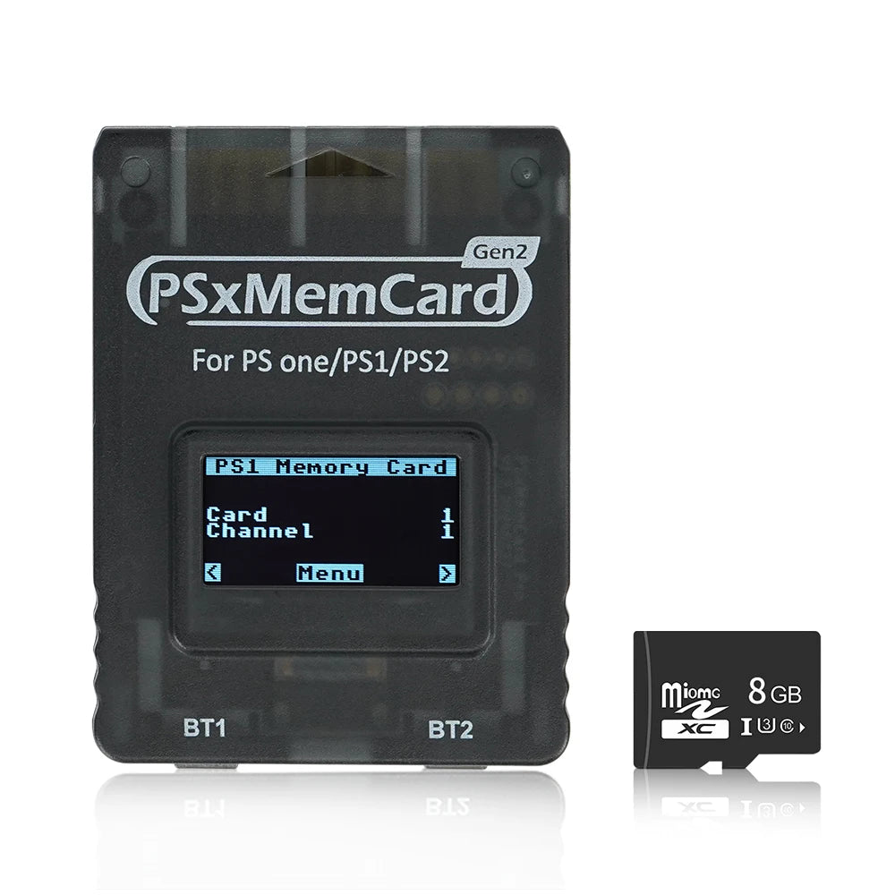 Bitfunx PSxMemCard Gen2 Sd2psXtd to Store Saves for PS1 and PS2 Games for PlayStation1 PS one Playstation2 Game Consoles