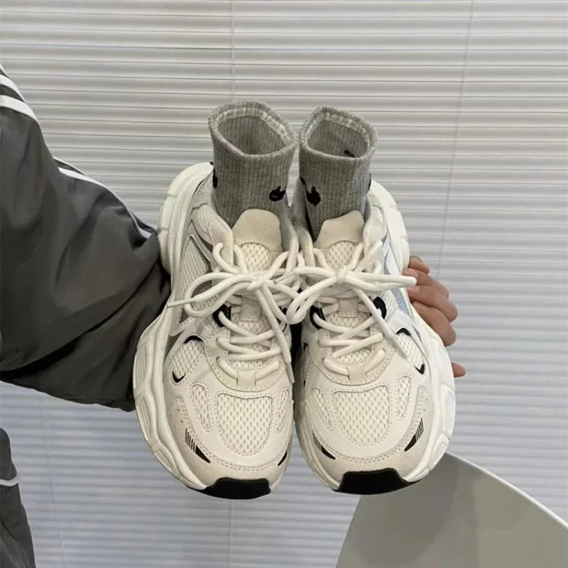 2025 Women’s Mesh Breathable Running Shoes | Casual Sports Sneakers | Lightweight Fitness & Walking Vulcanized Shoes