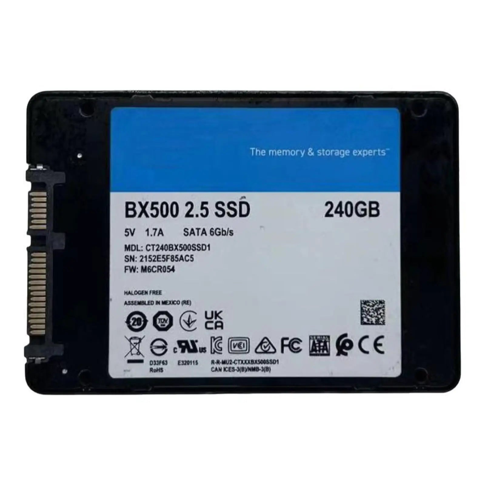 SSD Solid State Drive 2.5'' 240GB 275GB  For Crucia BX200 BX500 MX300