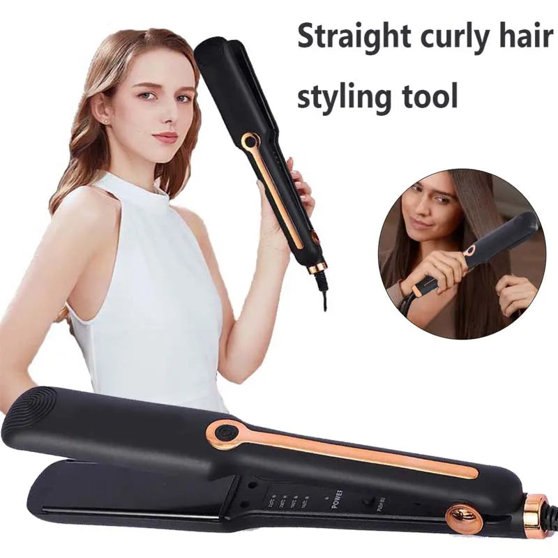 Smooth with Ease – Professional Wide Plate Hair Straightener - silkyvelour