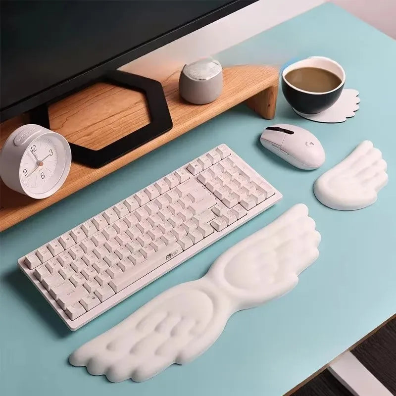 Mechanical Keyboard, Mouse, Wrist Rest, Computer Keyboard, Laptop, Angel Wing,