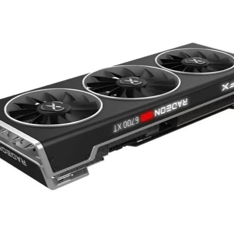 Used XFX Original AMD Radeon RX6700XT 12G 7nm 192bit Double fan Graphics AMD Video Desktop PC Game Map
