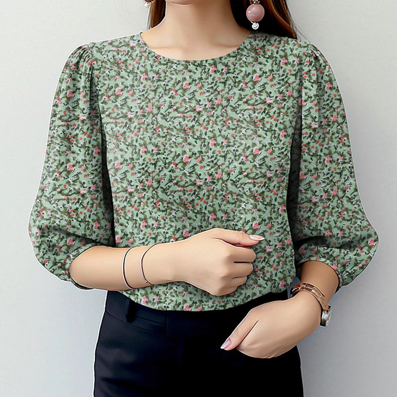 Elegant Puff Sleeve Blouse UK
