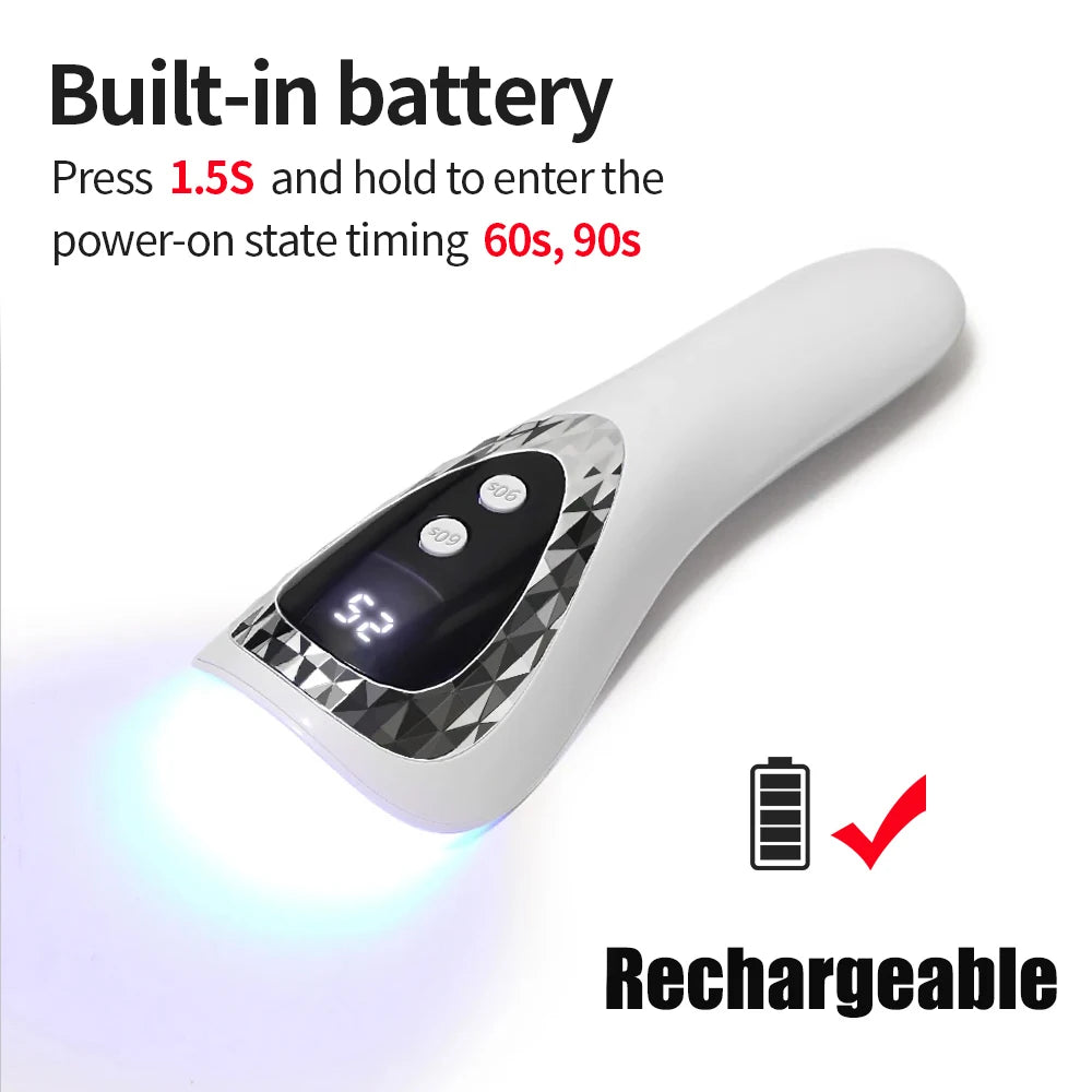 UV LED Light Rechargeable for Nails Nail Dryer Resin Art Fast-Dry Machine Gel Dryer for Nails 5V USB