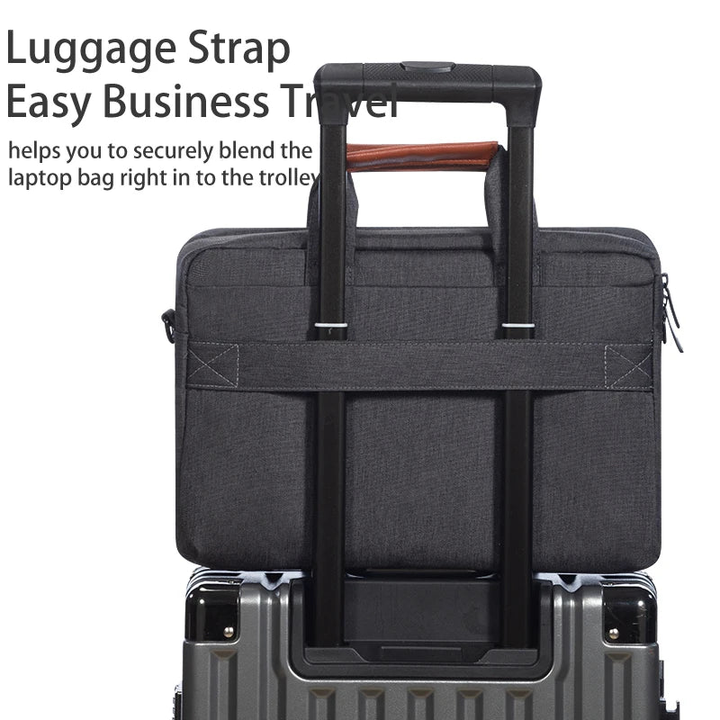 Laptop Shoulder Bag 14 15.6 16 Inch Men Messenger Carrying Case for MacBook Huawei HP Acer Asus Lenovo Business Office Notebook