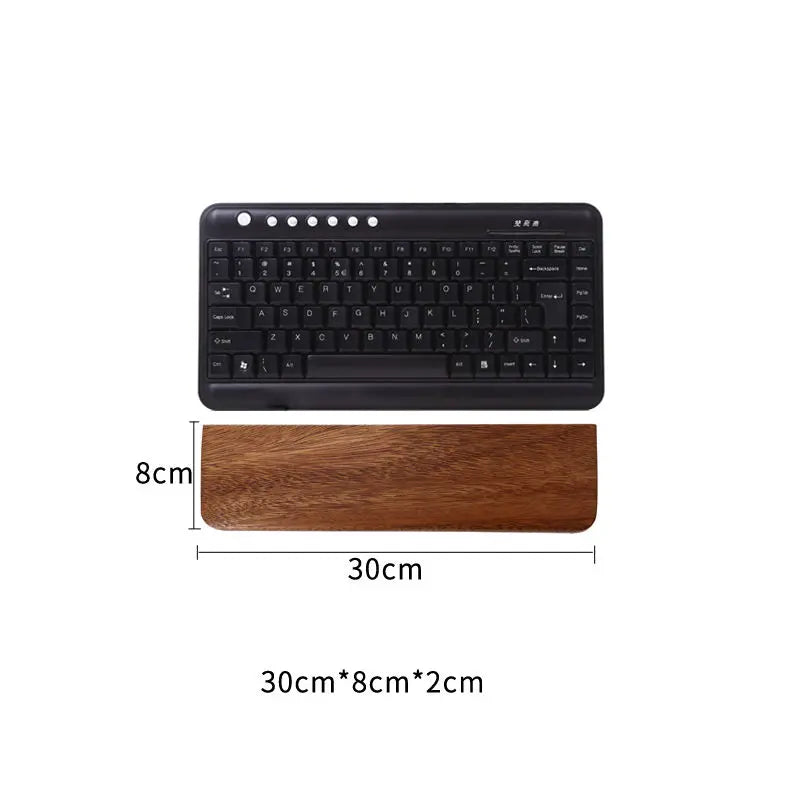 Solid Wood Keyboard Wrist Rest Palm Pad