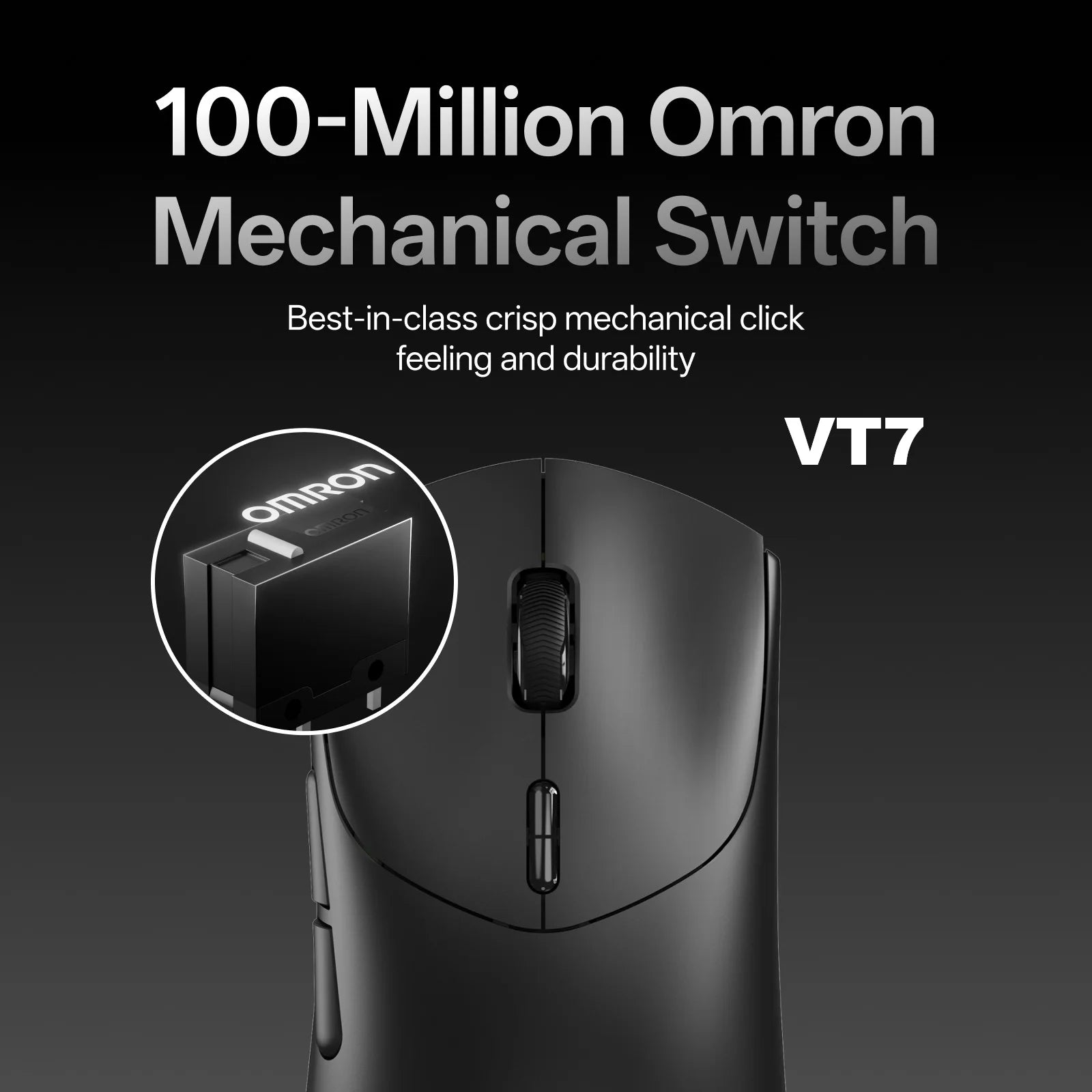 Rapoo VT7 MAX /VT7 Wireless Gaming Mouse True 8K Wireless Polling Rate 53g Lightweight Up to 750Hr Battery Life